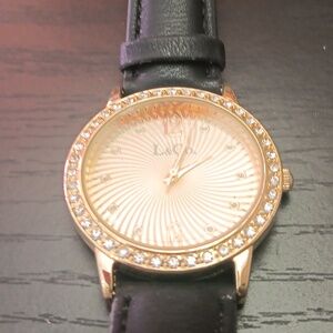 Gold and Black Women's Watch